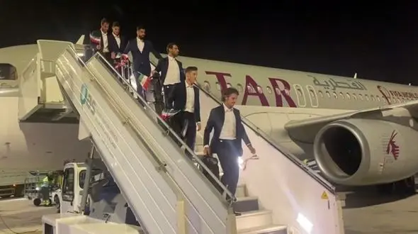 کاوران تیم ملی وارد دوحه شد