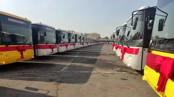110 دستگاه اتوبوس جدید به ناوگان اتوبوسرانی تهران اضافه شد / زاکانی: 3600 دستگاه اتوبوس با تهاتر نفت وارد کشور می شود + فیلم و عکس 
