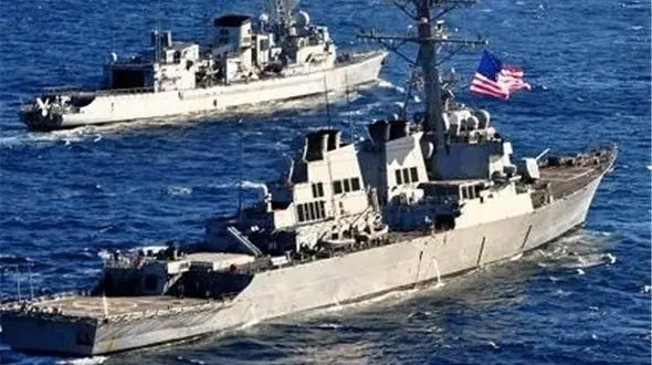 هشدار هواپیماهای نظامی ایران به ۲ فروند ناو جنگی بیگانه 