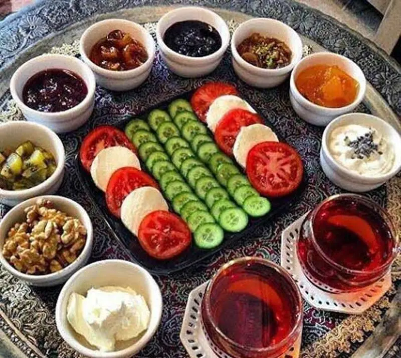 عکس از سفره های افطار