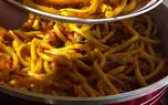 طرز تهیه ماکارونی گیاهی + فیلم 