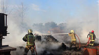آتش سوزی مهیب در کارگاه مبل سازی جنوب پایتخت+تصاویر