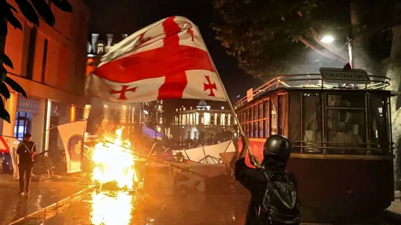 Massive Protests Rock Georgia2