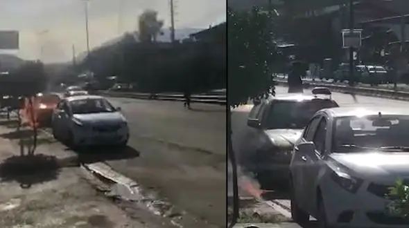 فیلم لحظه آتش زدن خودروی پدر توسط پسر بی رحم / در چالوس رخ داد