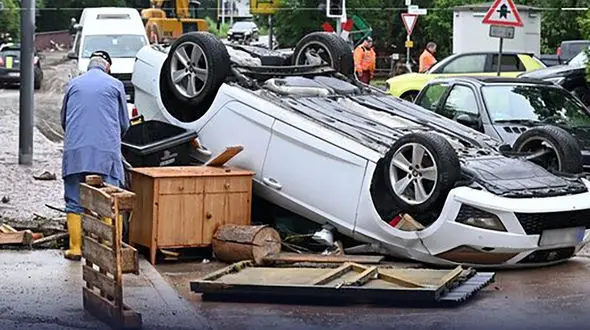 سیل ویرانگر در جنوب آلمان /  وضعیت بحرانی ادامه دارد