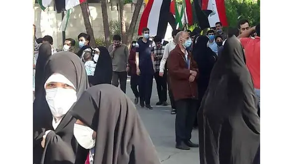 راهپیمایی نمازگزاران عید فطر در تهران