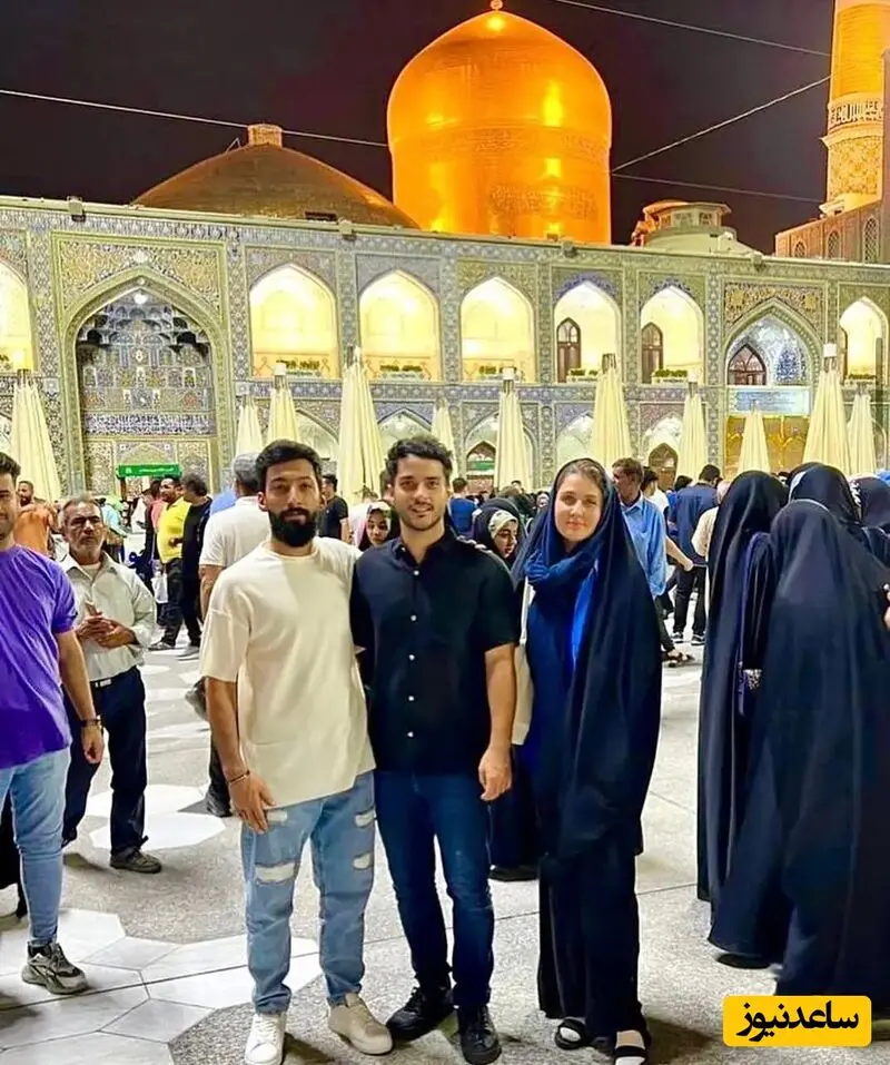 بازیگران در حرم امام رضا