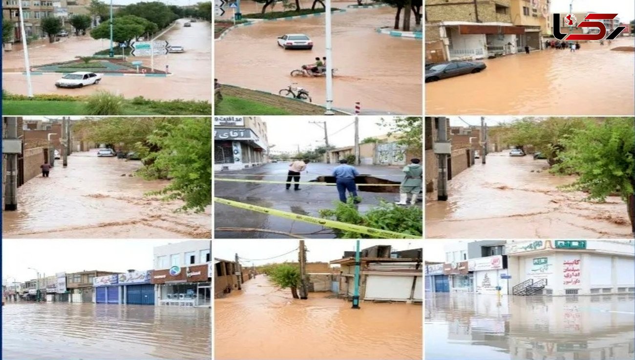 اولین عکس ها از بارش سیل آسا در شهر یزد /  زیرگذرها زیر باران مسدود شدند