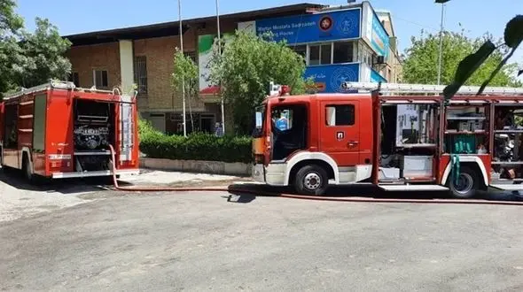 آتش سوزی در خانه کشتی شهید صدرزاده + عکس