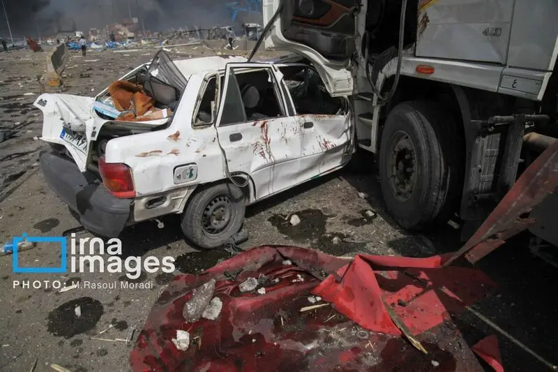 انفجار در اسکله بندر عباس