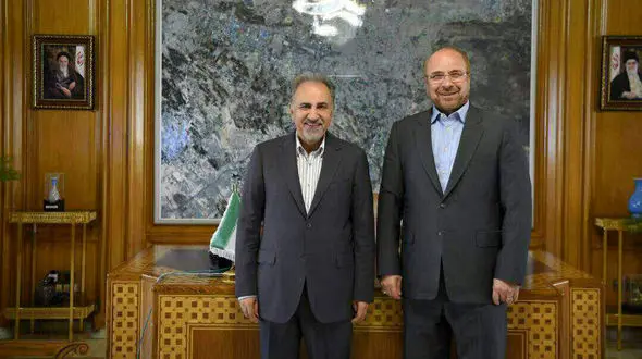 دیدار شهردار جدید تهران با قالیباف