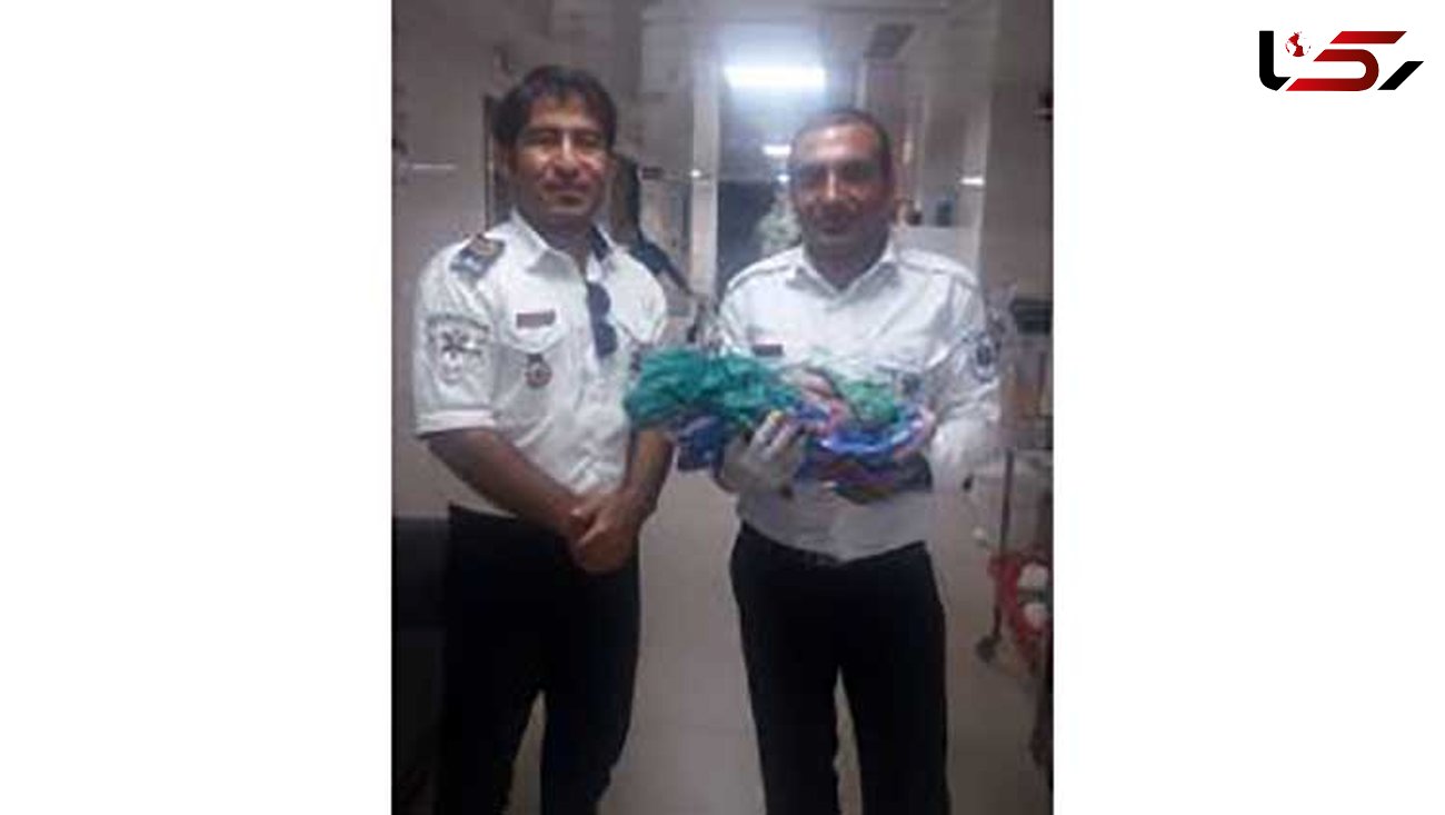 تولد موفق نوزاد در آمبولانس اورژانس۱۱۵ پایگاه جاده ای سپیدار