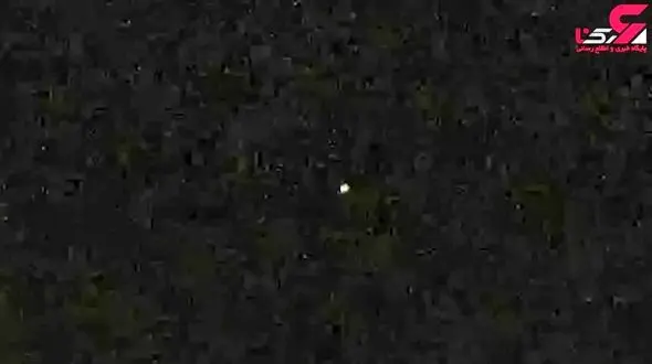 پرسه یوفوی درخشان در آسمان +فیلم 