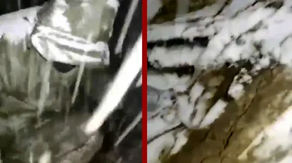 شرایط  باورنکردنی مرزبانان در روزهای برفی + فیلم 