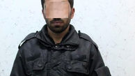 سارق سوپر مارکت در شیراز کاپشن پلیس پوشیده بود