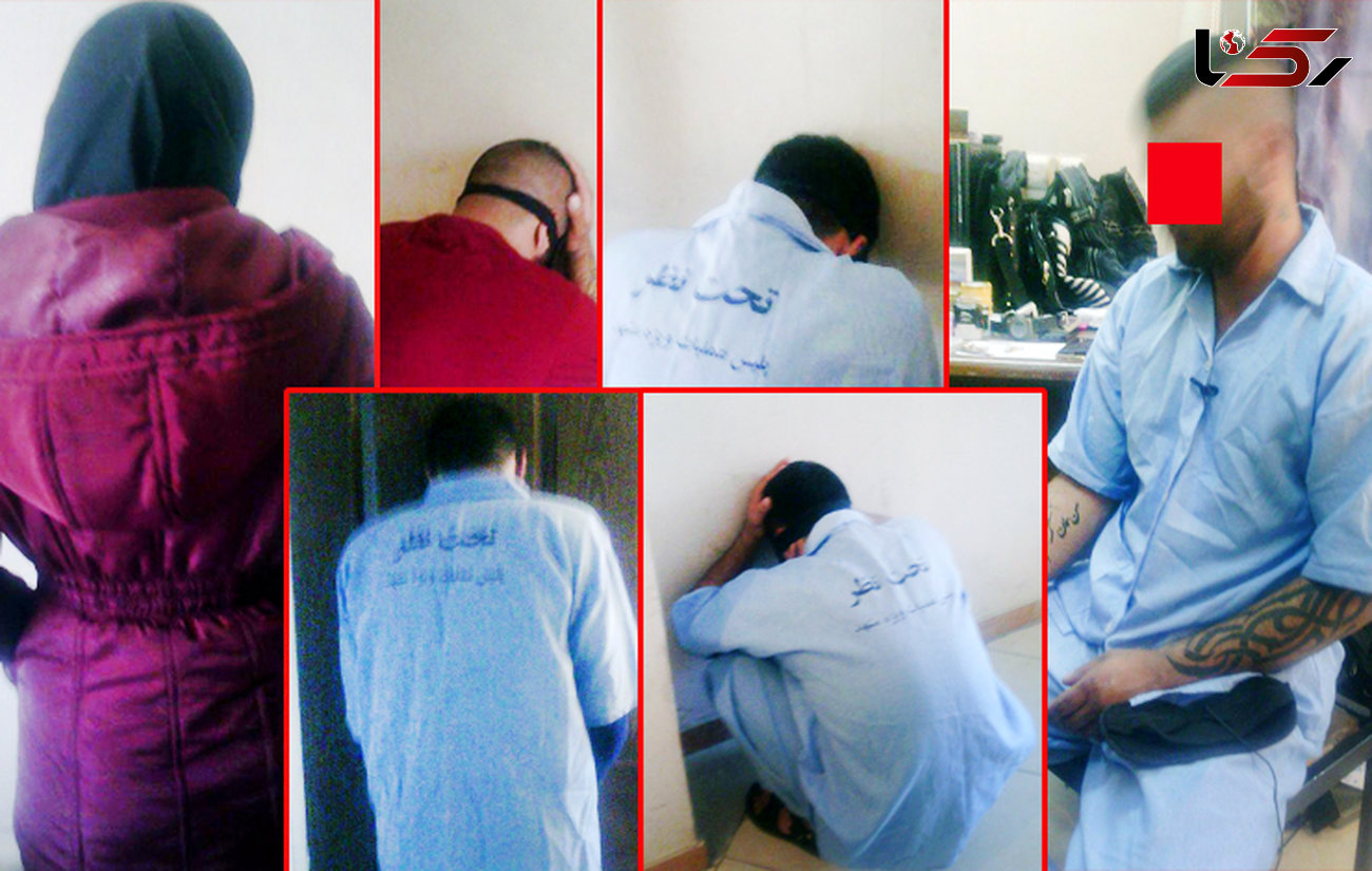 نوعروس فراری در خانه فساد مردان خشن زندانی بود / پلیس مشهد 5 زن ومرد مسلح را دستگیر کرد + عکس 