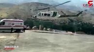 فیلم پرواز بالگرد اورژانس برای نجات 2 موتور سوار در فشم + عکس