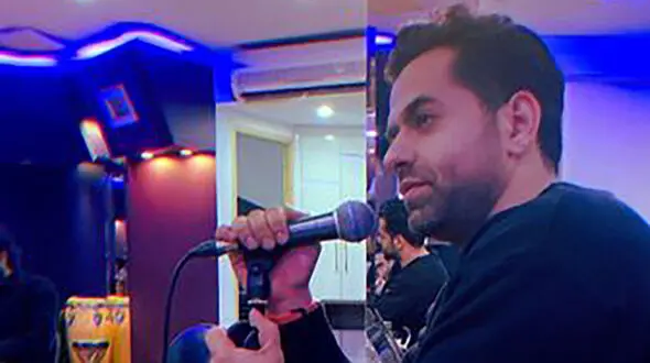  رضا بهرام در حال تمرین + عکس 