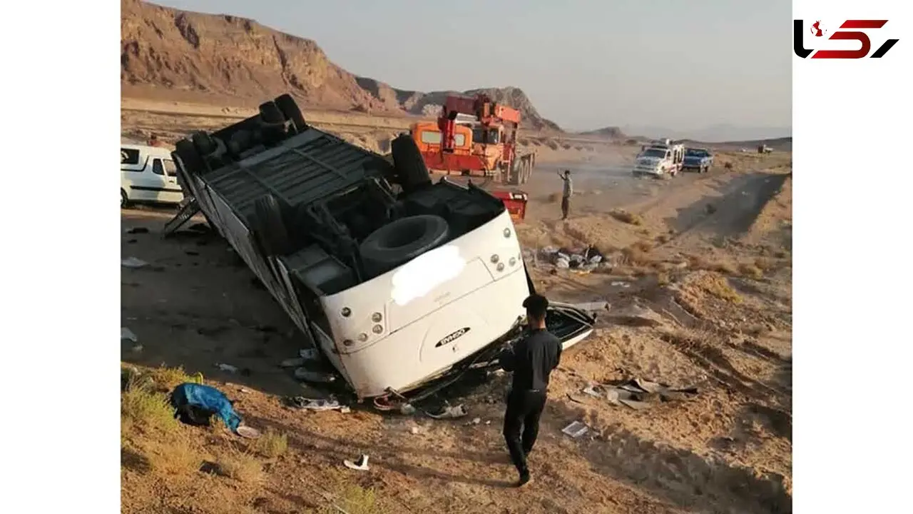 واژگونی مرگبار اتوبوس در محور پلدختر - اندیمشک: ۷ کشته و ۲۰ مجروح