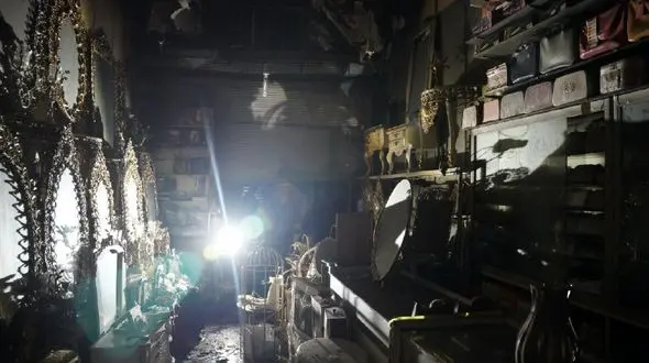 آتش سوزی در بازار تبریز مهار شد