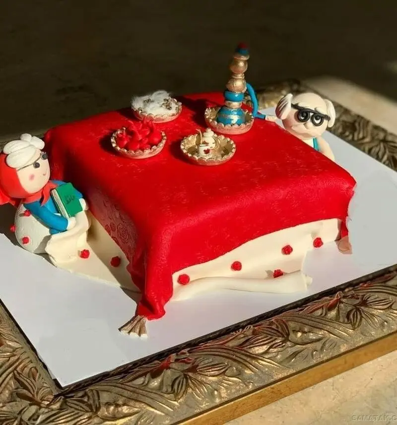 ایده کیک شب یلدا برای مدرسه 