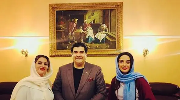 خانم بازیگر در کنار سالار عقیلی و همسرش+عکس