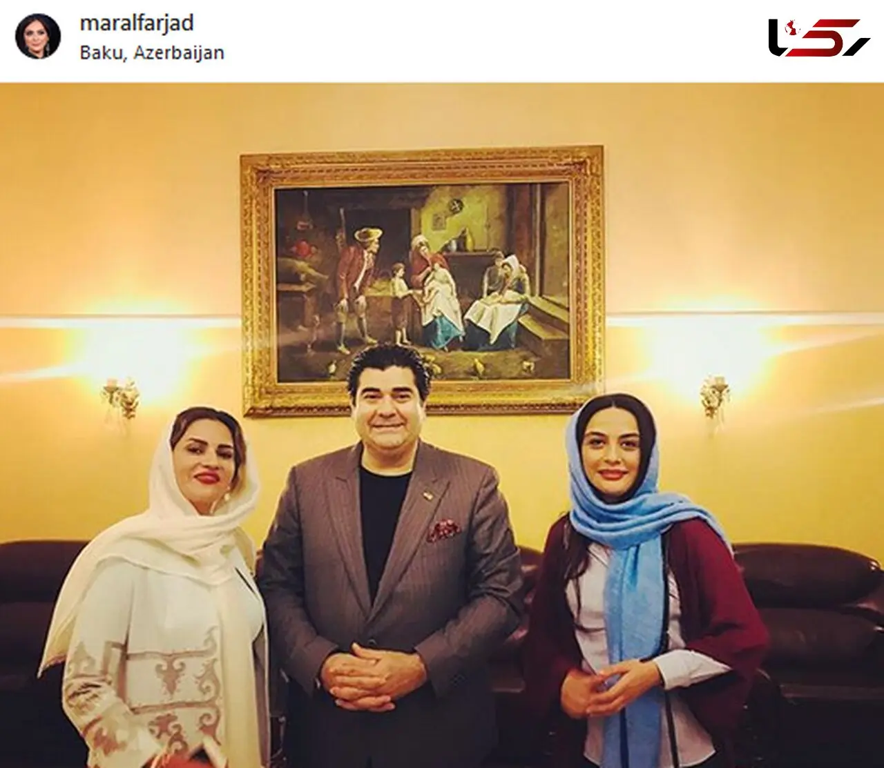 خانم بازیگر در کنار سالار عقیلی و همسرش+عکس