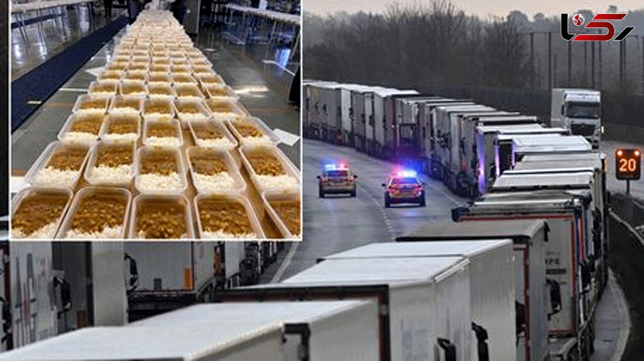 Heroes send food to hundreds of truckers still stranded in Dover at Christmas