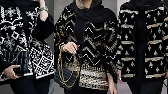 مانتو آینه کاری در چندین مدل + عکس