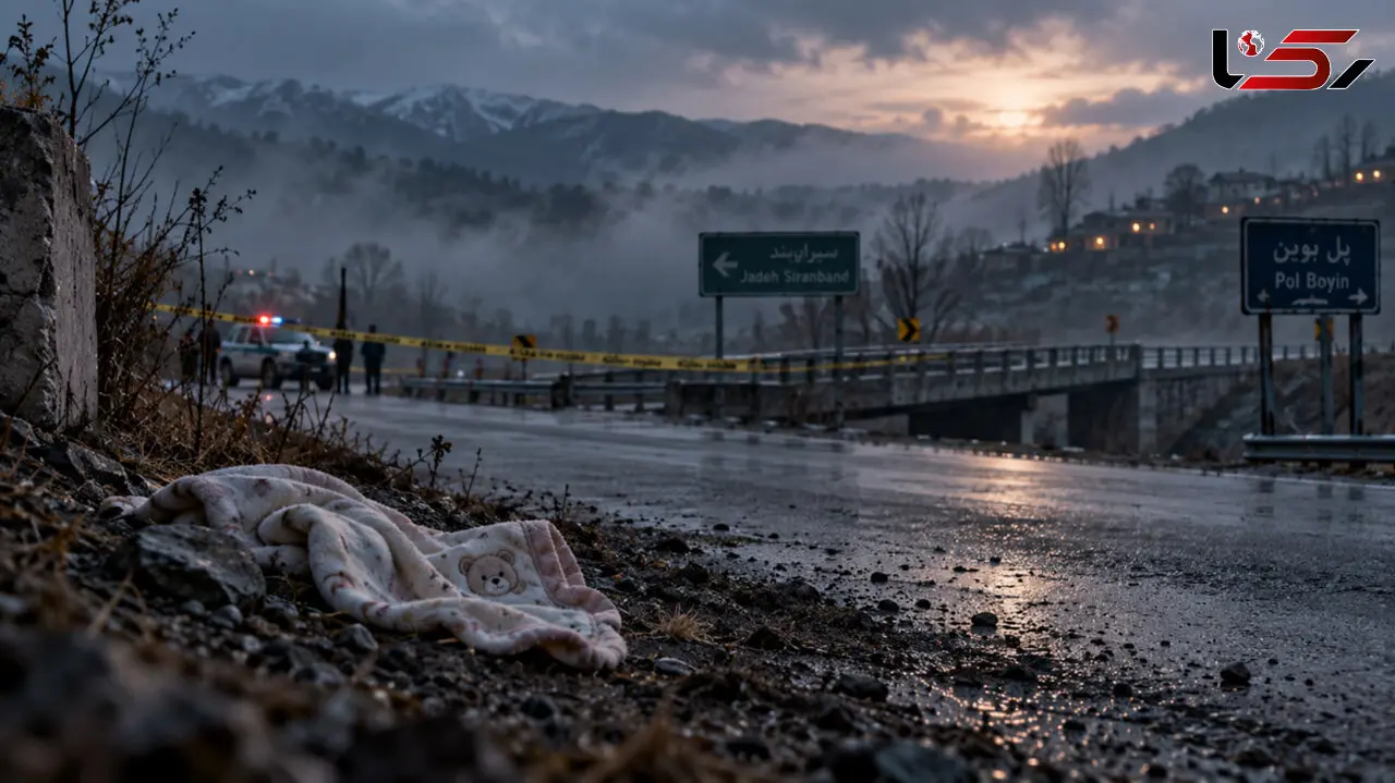 فیلم تلخ از کشف جنازه نوزاد در جاده سیرانبند بانه
