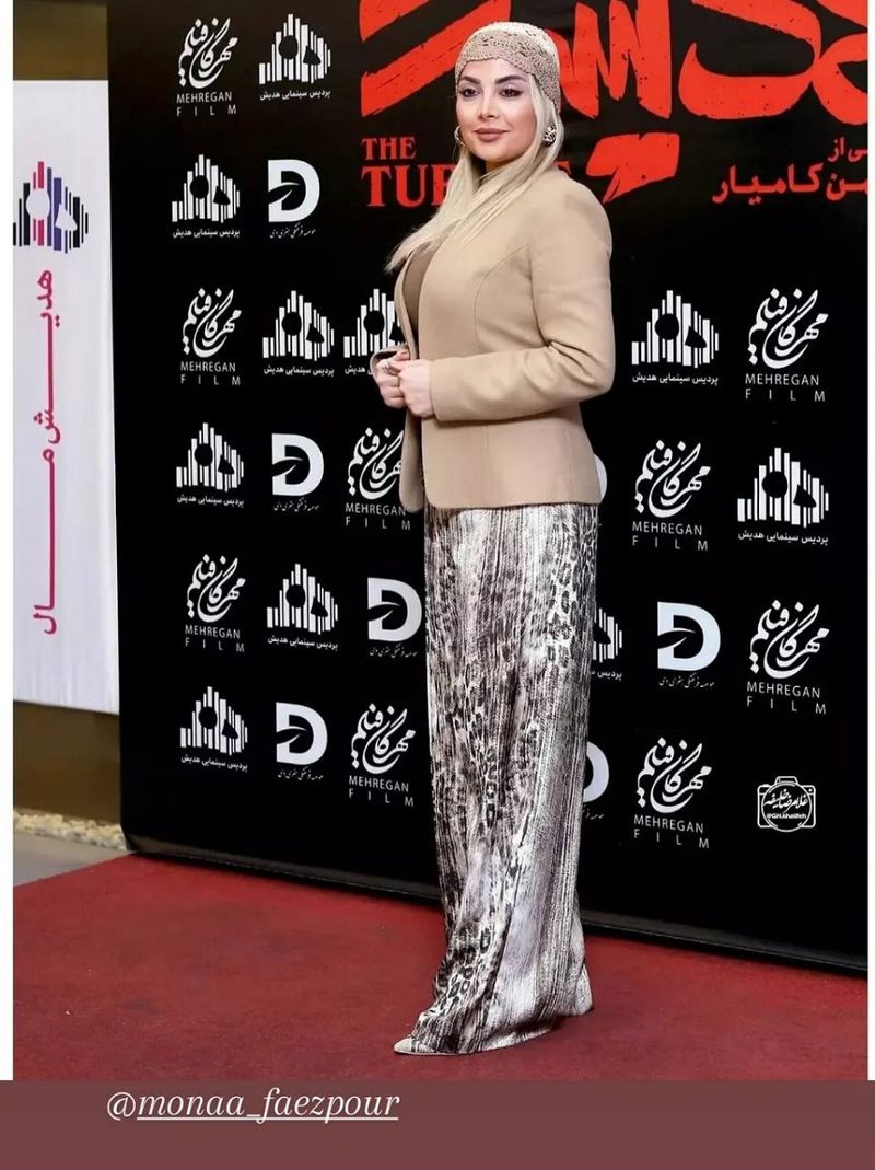 مونا فائزپور در اکران فیلم لاک‌پشت 3