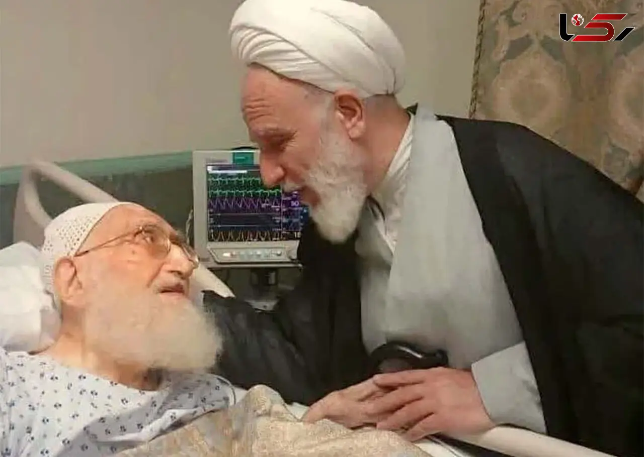  عیادت رئیس دفتر رهبر انقلاب در قم از آیت‌الله نوری همدانی