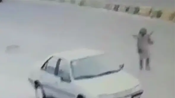 فیلم / واکنش متفاوت یک زن به دزدان خودرویش