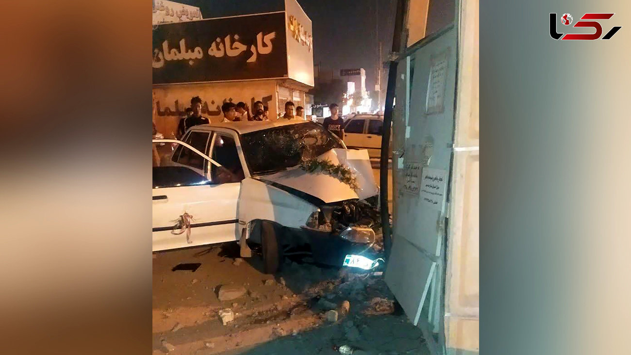 عکس تلخ / تصادف شدید خودرو عروس در جاده مشهد / داماد پراید را گل زده بود! 