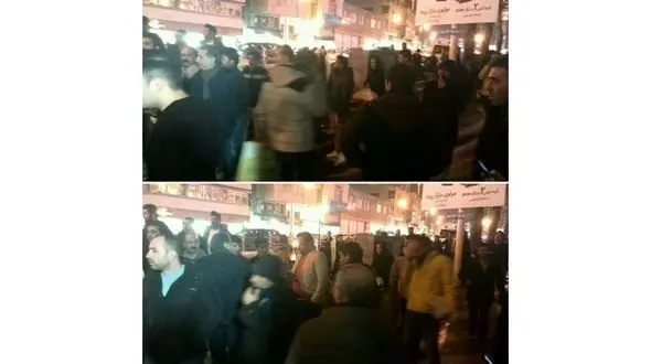 عزاداری مردم پس از درگذشت آیت الله هاشمی رفسنجانی در مقابل بیمارستان شهدای تجریش +فیلم