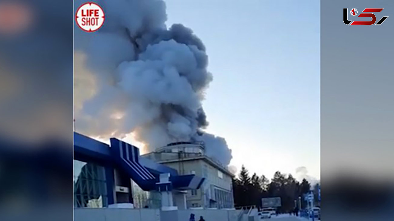 فیلم هولناک از آتش سوزی در فرودگاه / در مرز روسیه رخ داد