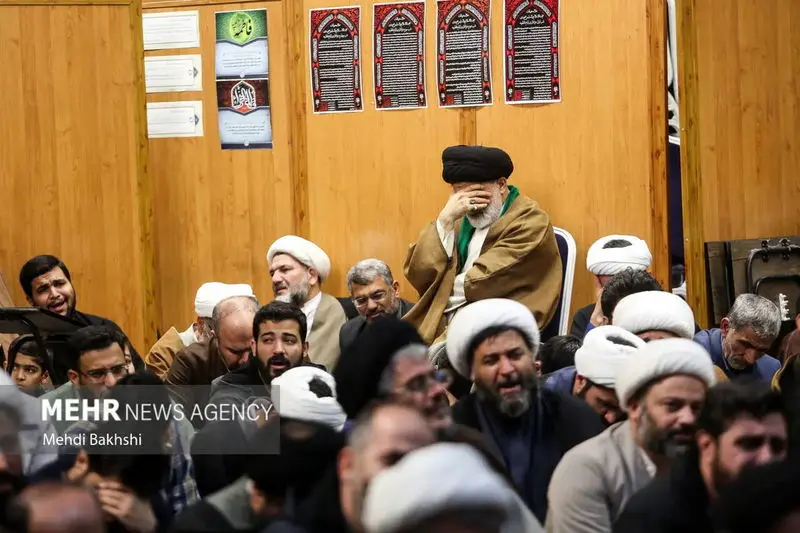 مراسم ختم پسر حجت‌الاسلام کاظم صدیقی در قم