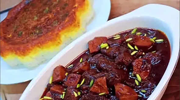 خورشت به آلو پاییزی ترین خورشت عمرت رو بپز + فیلم
