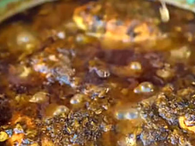 طرز پخت خورشت اسفناج پهلو غذای شمالی خوشمزه + فیلم 