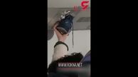 اقدام عجیب  یک مسافر در داخل هواپیما! + فیلم
