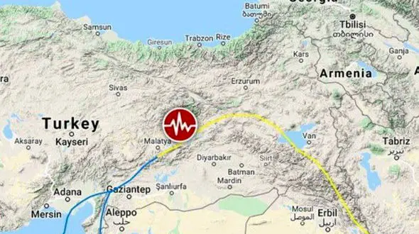 وقوع زلزله مهیب در ترکیه 