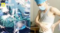 لحظه سقوط پزشک جراح در اطاق عمل/ او با دنده شکسته عمل را به پایان رساند+ فیلم /چین