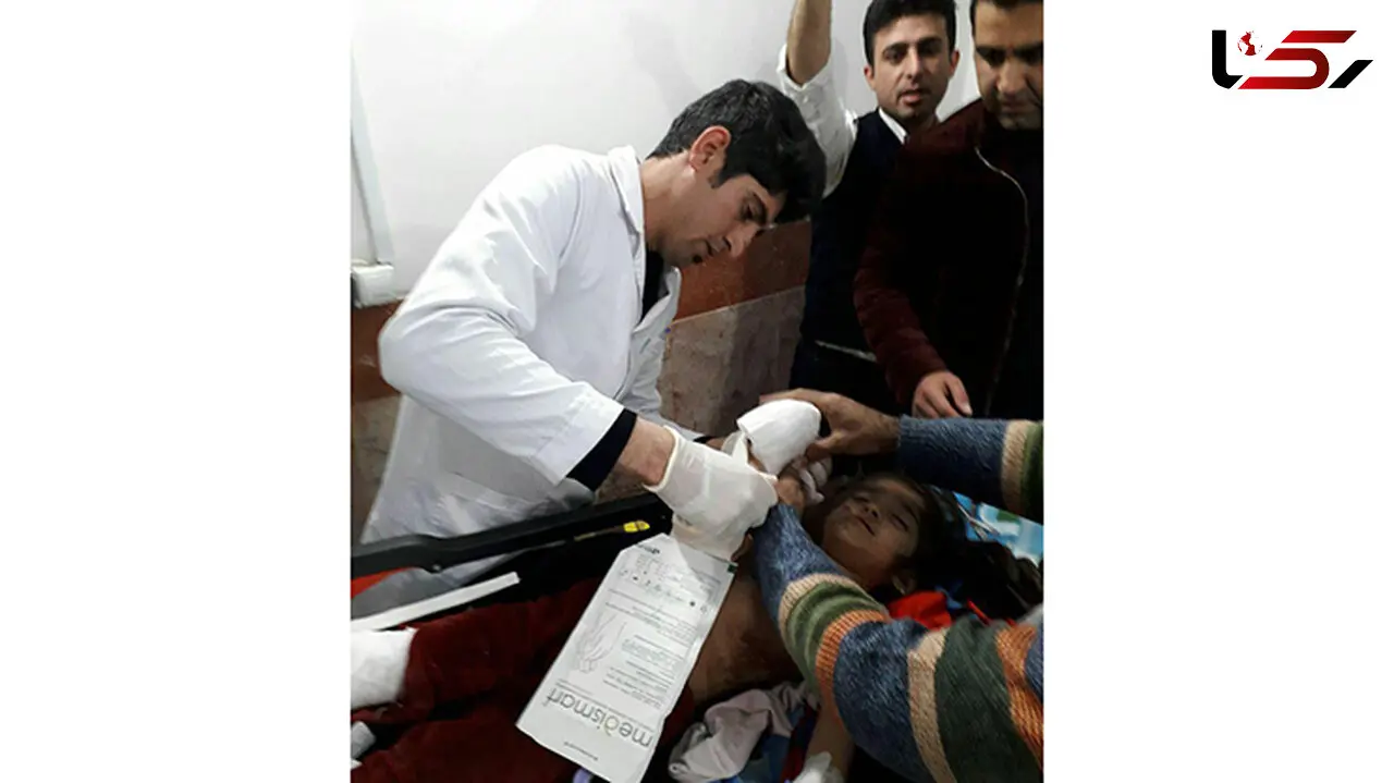 دست کودک 5 ساله در کرمانشاه قطع شد+ عکس