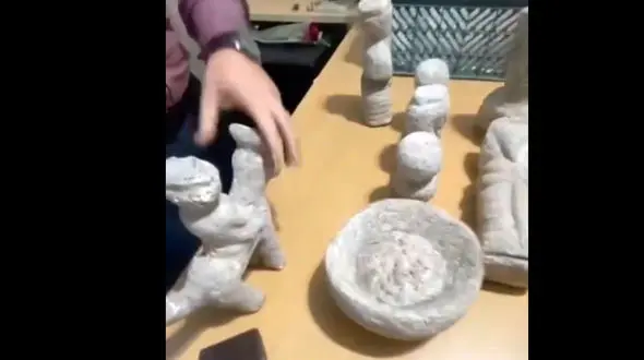 فیلم کشف اشیای ارزشمند دوران ایلامی در فریدونکنار