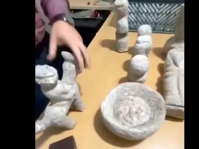 فیلم کشف اشیای ارزشمند دوران ایلامی در فریدونکنار