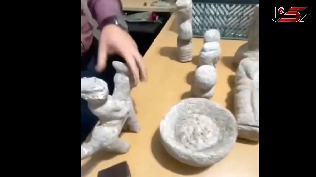 فیلم کشف اشیای ارزشمند دوران ایلامی در فریدونکنار