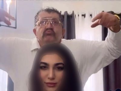 فیلم رقص دختر زیبای احمد ایراندوست ترکاند ! / غول برره با دخترش چه رقصی می کند !