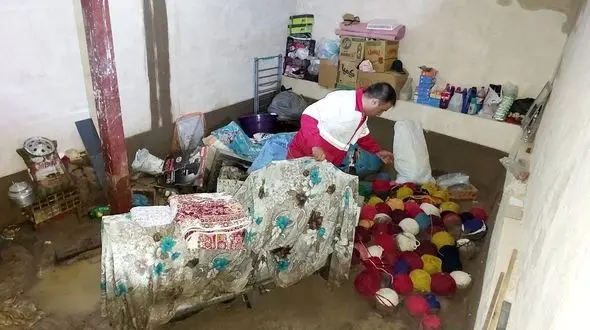 تصاویر سیل در اهر/ ۳۰ خانوار درگیر سیلاب