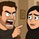فیلم /  انیمیشن  سکانس عاشقانه و تماشایی از دعوای محمدرضا گلزار و ساره بیات با دیالوگ معروفِ احمق!