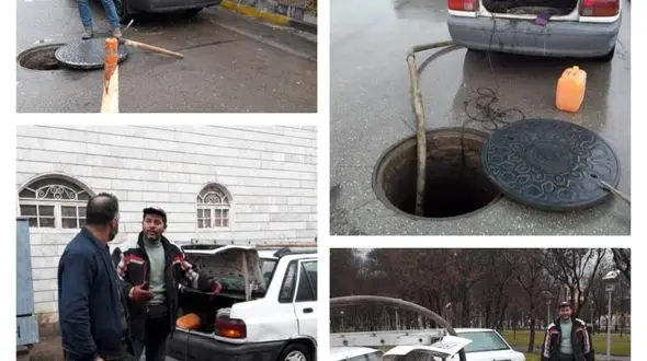 عملیات تخلیه آبگرفتگی حوضچه های مخابراتی